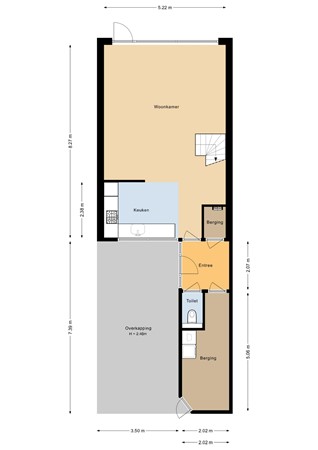 Floorplan - Verdistraat 107, 3752 WK Bunschoten-Spakenburg